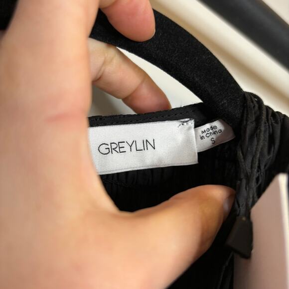 NWT Greylin Kia Smocked Bodice Poplin Midi Dress - Picture 8 of 13